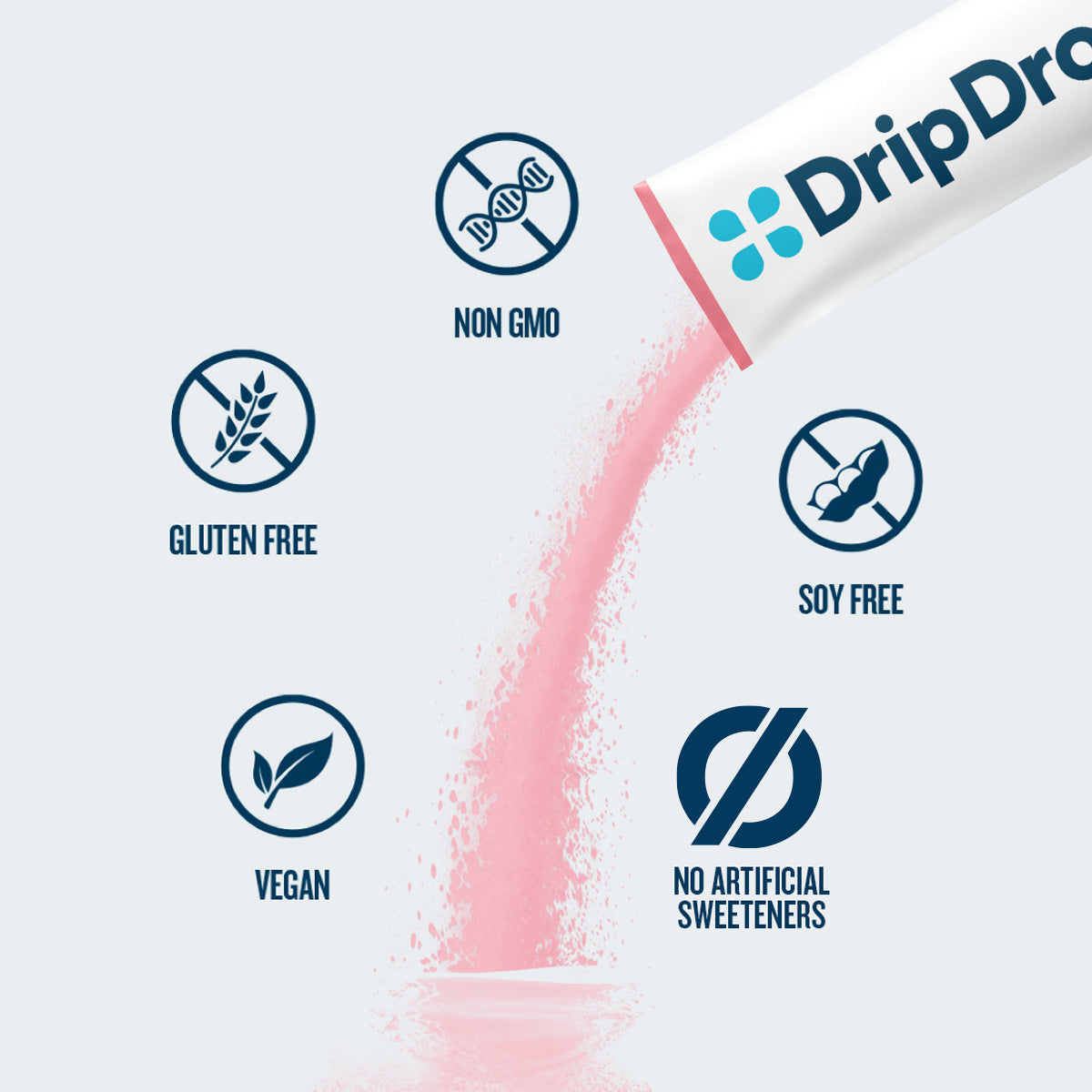 Zero Sugar Plus, Strawberry Kiwi, Peach, Cherry Limeade, Wild Berry, 16 oz sticks, 8 count T0